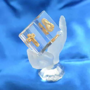 Crystal Virgin Mary in Prayers Figurine - Standart - 2