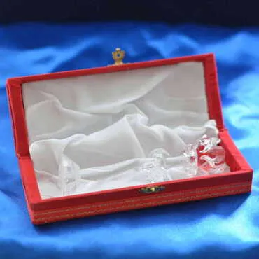 Crystal Rose Figurine with Velvet Gift Box - Standart - 2
