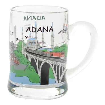 Toptan Adana Temalı Cam Büyük  Bardak - Standart - 3