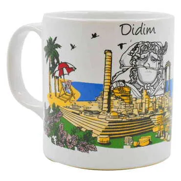 Didim Themed Custom Printed Ceramic Coffee Mug 82x90 mm - Standart
