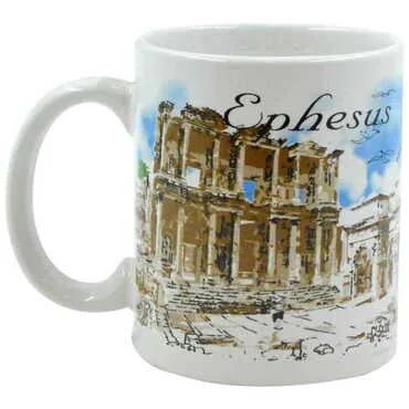 Ephesus Themed Custom Printed Ceramic Coffee Mug 82x90 mm - 2