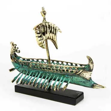 Bronze Battleship Figurine 30 Cm