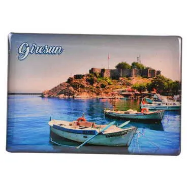 Giresun Themed Epoxy Dome Rectangle Souvenir Fridge Magnet 80x55 cm