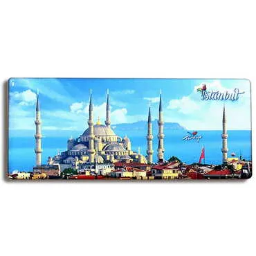 Customazible Epoxy Dome Panaromic Souvenir Fridge Magnet 120x50 cm