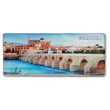 City Themed Epoxy Dome Panaromic Souvenir Fridge Magnet 120x50 cm