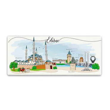 Toptan Şehre Özel Myros Panaromik Magnet 120x50 mm - Standart - 3