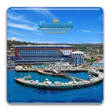 Toptan Otel Temalı Myros Büyük Kare Magnet 80x80 mm