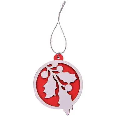 Christmas Themed Customised Wooden Christmas Tree Ornament