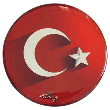 Toptan Bayrak Temalı Myros Yuvarlak Magnet 67 mm