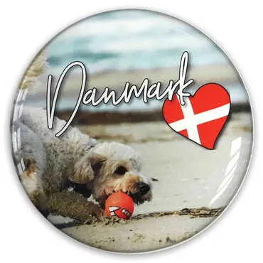 City Themed Epoxy Dome Round Souvenir Fridge Magnet 67 mm