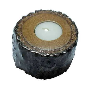 Toptan Ahşap Mumluk 5 Cm  - Standart
