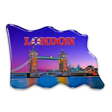 Toptan Şehre Özel Myros Bayrak Şekilli Magnet 70x50 mm - Standart - 2