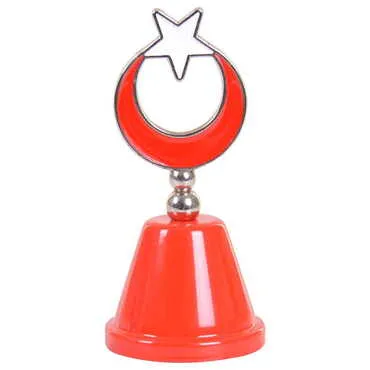 Turkey Themed Metal Enamel Hand Bell