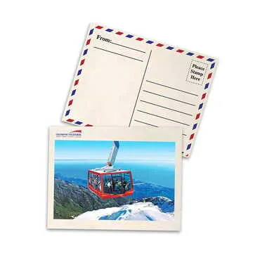 Toptan Teleferik Temalı Myros Ahşap Kartpostal 116x150 mm