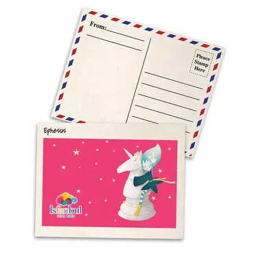 Theme Park Themed Wooden UV Printed Travel Postcard 116x150 mm