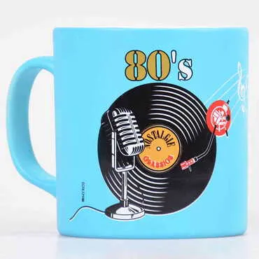Tape-Record Themed Ceramic Custom Printed Mug - Standart - 2