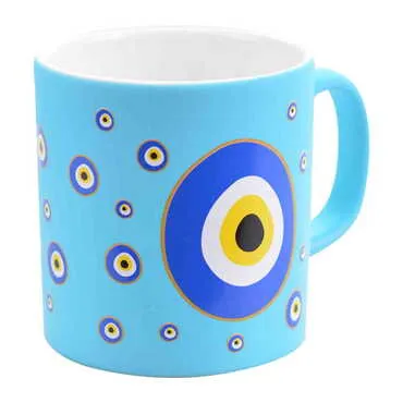 Evil Eye Themed Ceramic Custom Printed Mug - 10