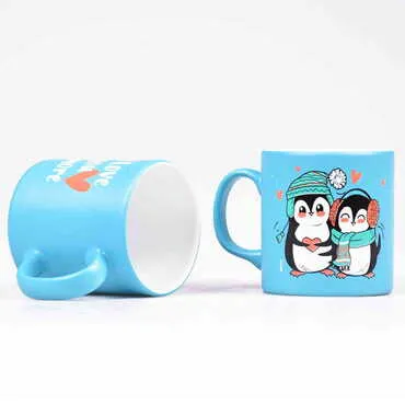 Penguen Themed Ceramic Custom Printed Mug - Standart - 2