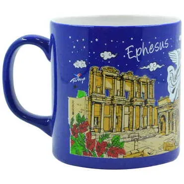 Ephesus Themed Customised Serigraphy Printed Ceramic Mug 82x90 mm - 2