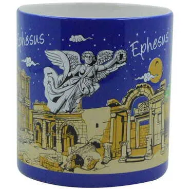 Ephesus Themed Customised Serigraphy Printed Ceramic Mug 82x90 mm - 3