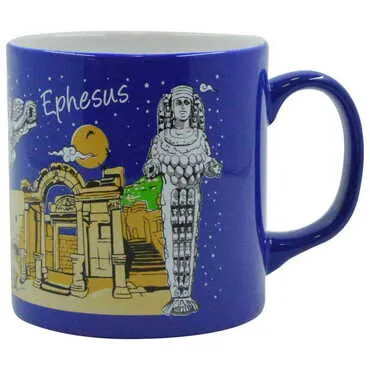 Ephesus Themed Customised Serigraphy Printed Ceramic Mug 82x90 mm - 4