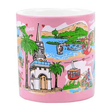 Kemer Region Themed Customised Serigraphy Printed Ceramic Mug 82x90 mm - 4