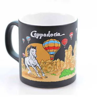 Kapadokya Themed Customised Serigraphy Printed Ceramic Mug 82x90 mm - 4