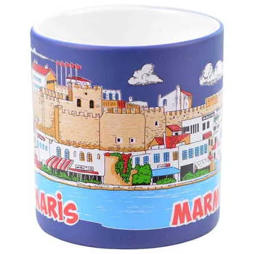 Marmaris Themed Customised Serigraphy Printed Ceramic Mug 82x90 mm - Standart - 2