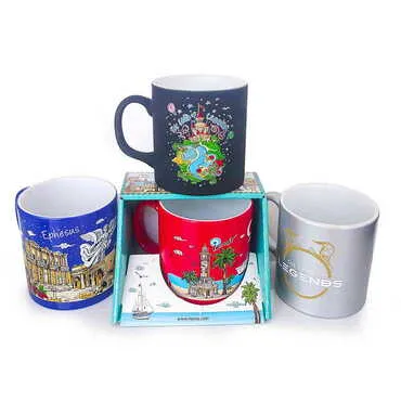 Customazible Customised Serigraphy Printed Ceramic Mug 82x90 mm