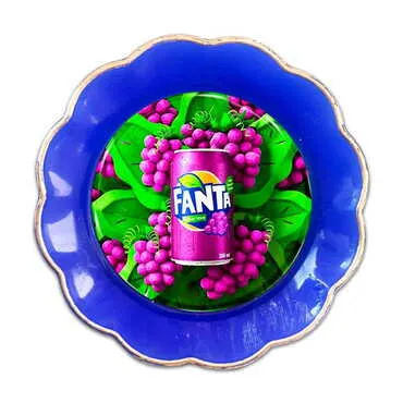 Promotional Epoxy Dome Plate Shaped Souvenir Fridge Magnet 73 mm
