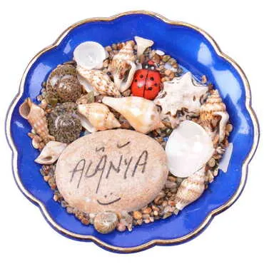 Alanya Themed Customised Sea Shell Plate Magnet 73 Mm