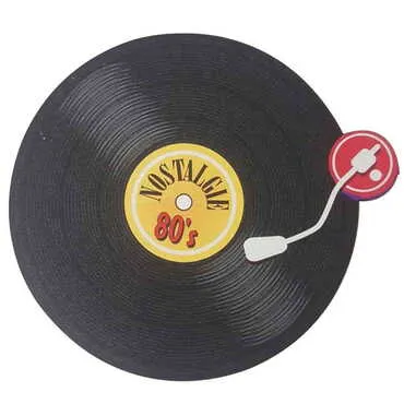 Tape-Record Themed Wooden Customised Round Travel Coaster 100 mm