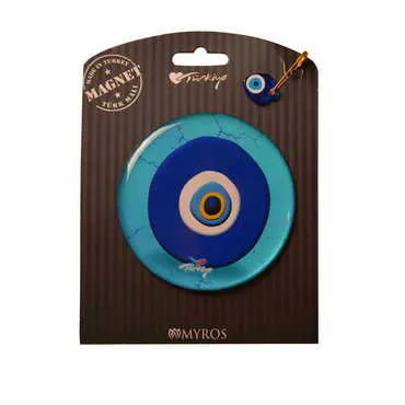 Evil Eye Themed Epoxy Dome Backing Card Souvenir Fridge Magnet
