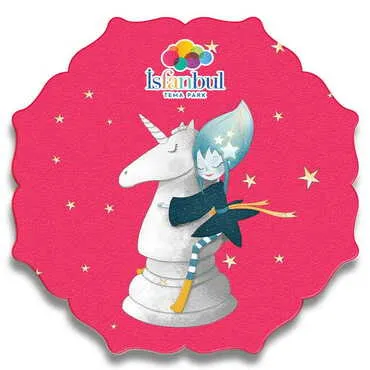 Toptan Tema Park Temalı Myros Ahşap Yıldız Bardak Altlığı 100 mm