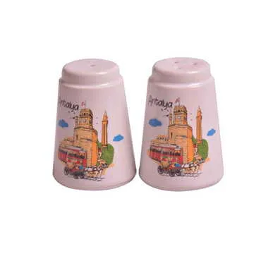 Antalya Themed Antalya Themed Porcelain Salt Shaker