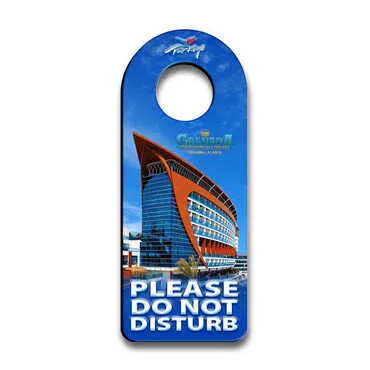 Hotel Themed Wooden Customised Oval Door Sign Board 236x94 mm