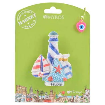 Toptan Beldibi Temalı Kartonetli UV Polyester Magnet