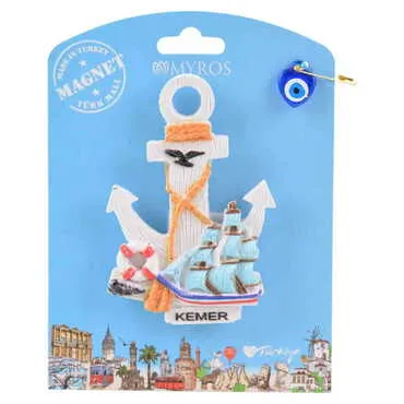 Kemer Themed Polyester UV Printed Custom Backing Carded Fridge Magnet
