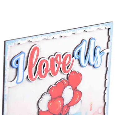 Sweetheart Themed Wooden Customised Door Sign Board 200x290 Mm - 4