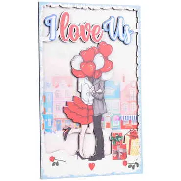 Sweetheart Themed Wooden Customised Door Sign Board 200x290 Mm - 5