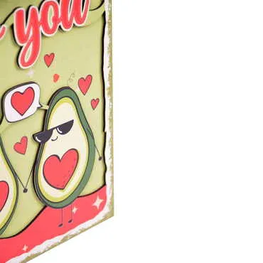 Avocado Themed Wooden Customised Door Sign Board 200x290 Mm - Standart - 5