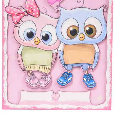 Owl Themed Wooden Customised Door Sign Board 200x290 Mm - 6