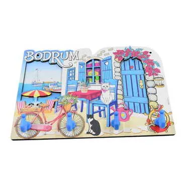Bodrum Themed Customised Wooden Wall Keychain Holder - 3