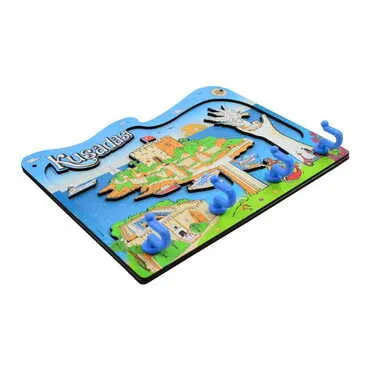 Kusadasi Themed Customised Wooden Wall Keychain Holder - Standart - 3