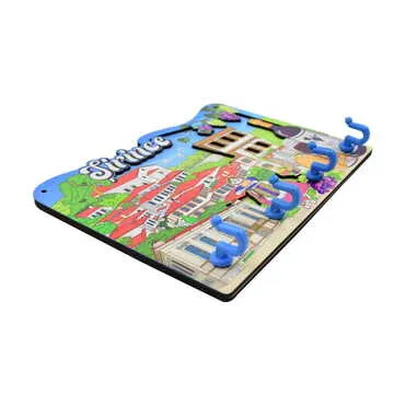 Şirince Themed Customised Wooden Wall Keychain Holder - Standart - 3