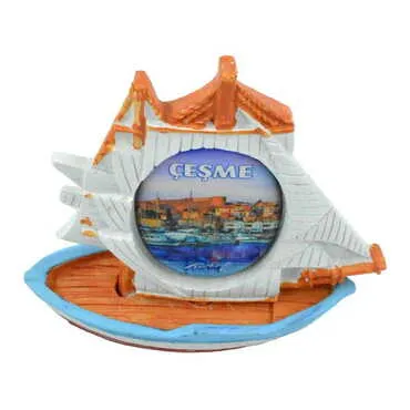 Cesme Themed Polyester Marine Sailing Ship Figurine - Standart - 2