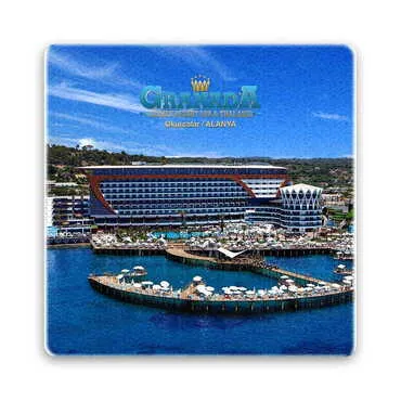 Toptan Otel Temalı Taş Bardak Altliği 100*100 Mm