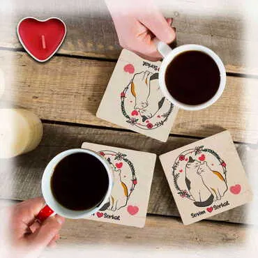Sweetheart Themed Customised Stone Coaster 100x100 mm