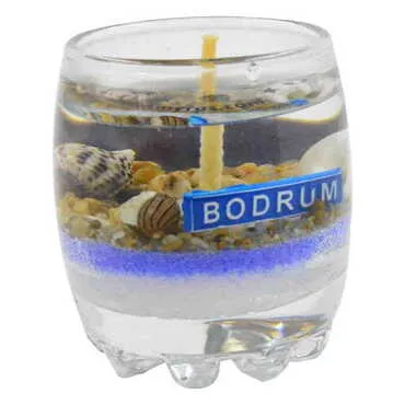 Toptan Bodrum Temalı Myros Küçük Şeffaf Mum