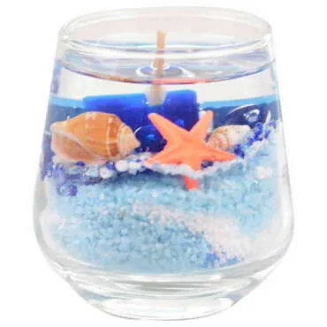 Sarigerme Themed Glass Transparent Gel Candle - Standart - 2